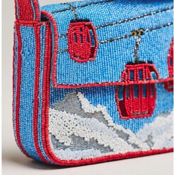 Anthropologie - The Fiona Beaded Bag: Winter Icon Edition, Ski Lift - Picture 4 of 4